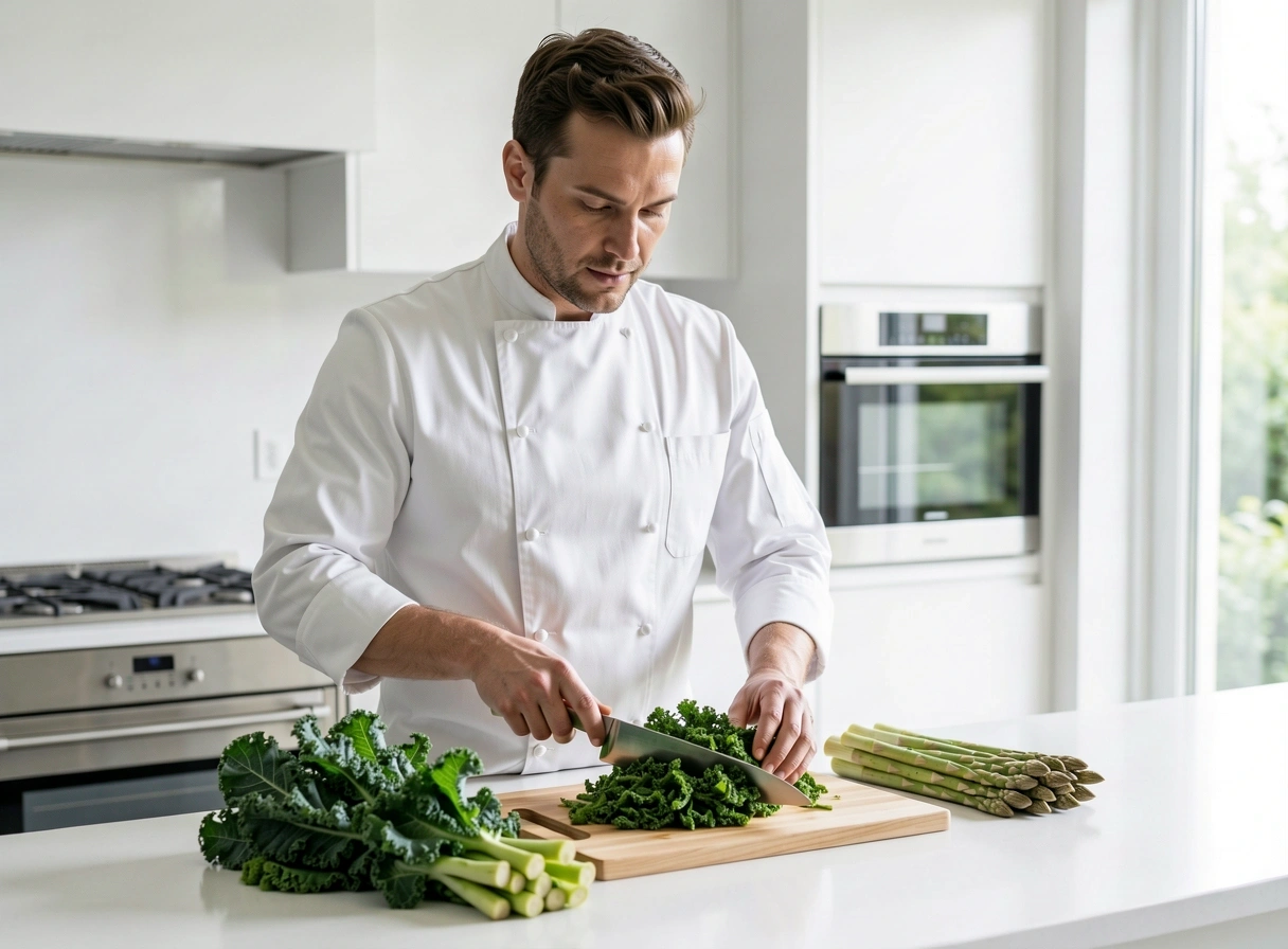 Küchenvorbereitung bei BernHealthyCuisine